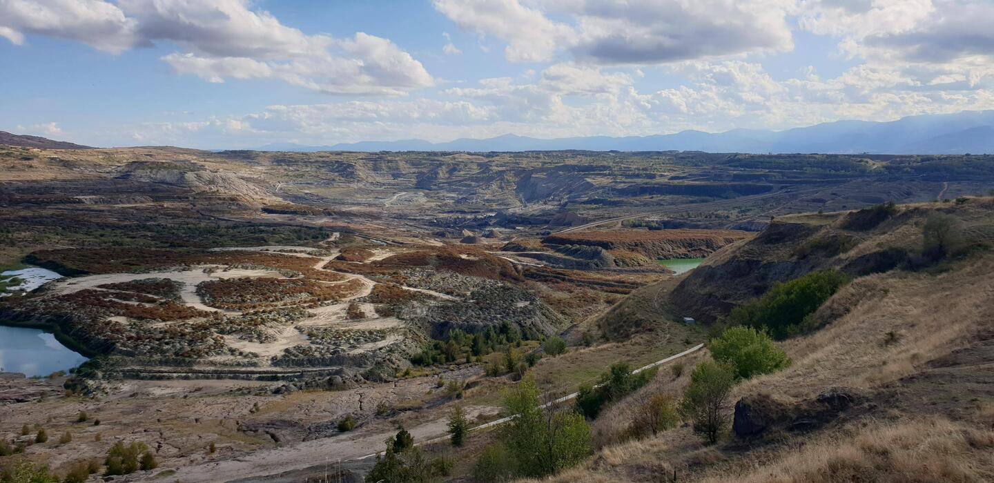 Blick über den Tagebau