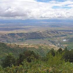 Ein Blick hinunter nach Prilep