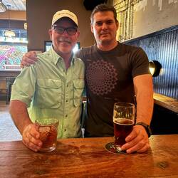 With Eric at Brooklyner pub