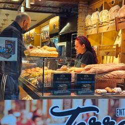 Breakfast on the way out of Pamplona