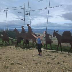 Iron Pilgrims at Alto de Perdon