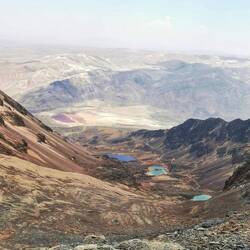 Die Lagunen leuchteten ebenfalls farbenfroh