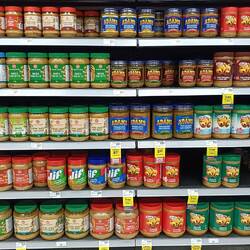 Giant jars of peanut butter