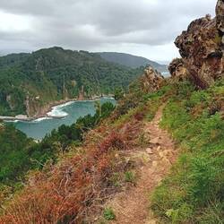 Blick auf das Meer vor Pasaie, wo wir geschlafen haben