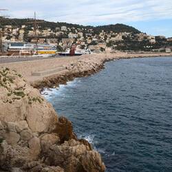 Looking east toward the harbor