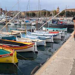 Pretty colorful boats