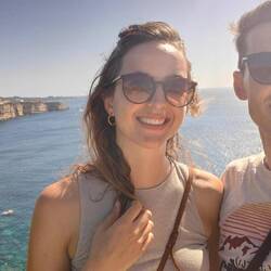 Ein Selfie mit der Stadt Bonifacio 🤳