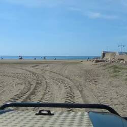 Playa del Cable - man kann mit dem Auto auf den Strand fahren