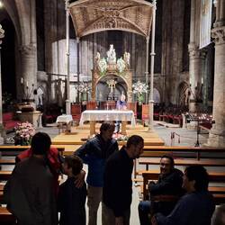 The chapel within the convent shortly after the pilgrims mass.