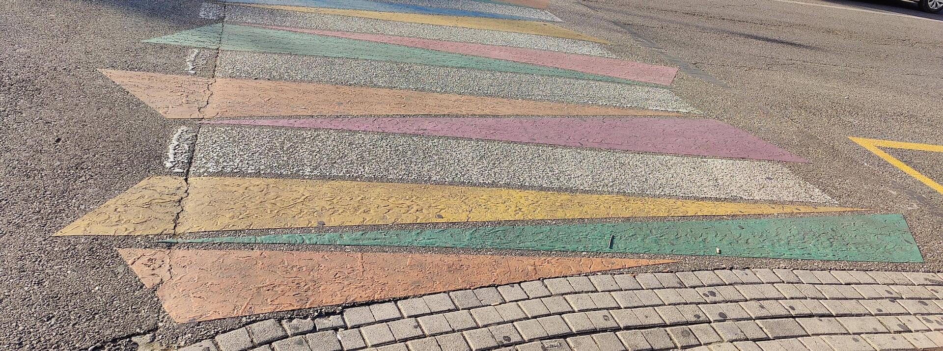 Bunte Zebrastreifen