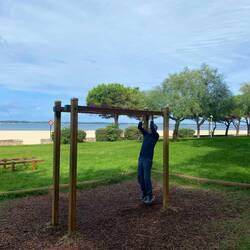 Peter always finds a work out station