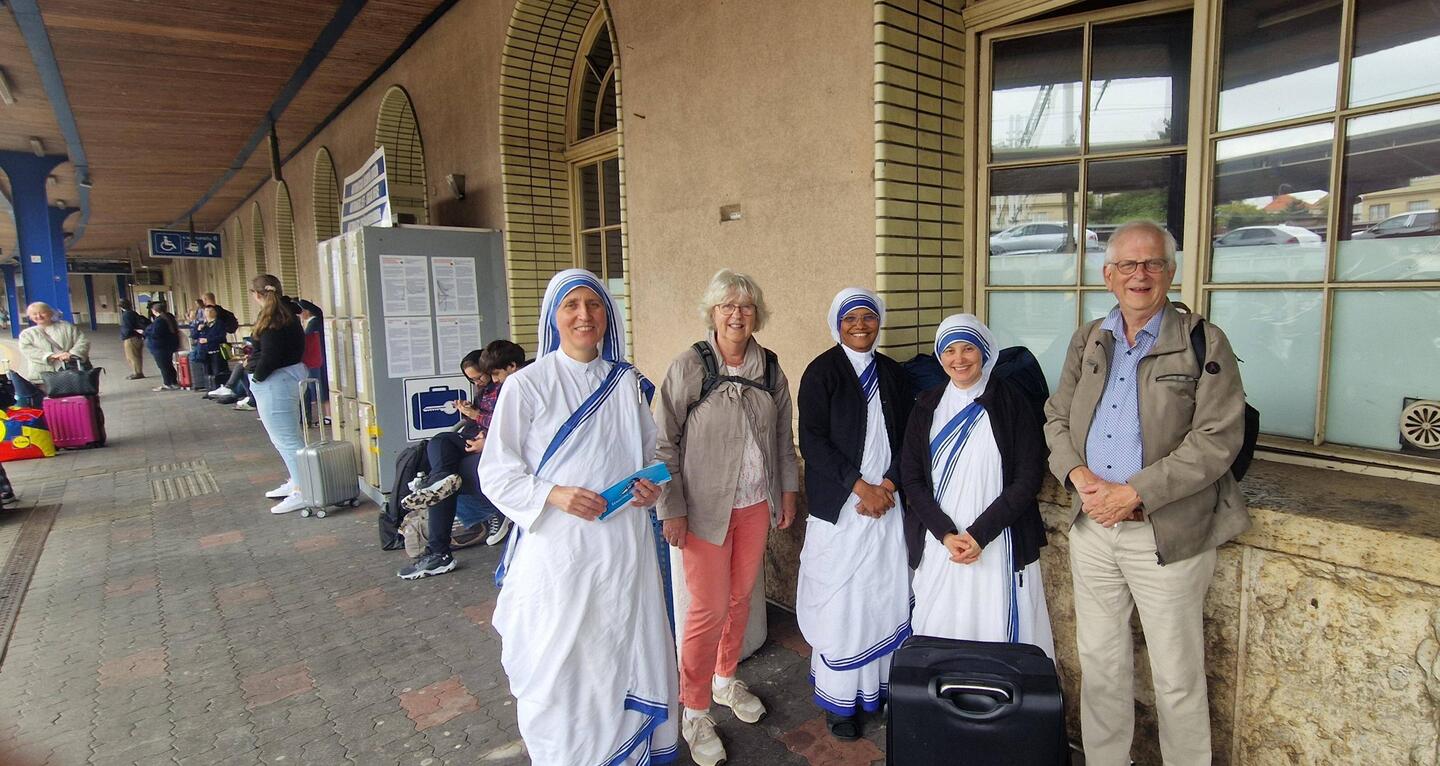 Ontmoeting op het station van Bratislava