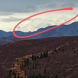 Denali, 50 miles away