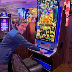 Yes. She won $21.50 on the Wicked Wheel.