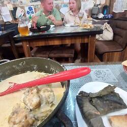 Typisch georgisch. Zu Besuch in der home kitchen. Wohnzimmer Restaurant. Super authentisch👌