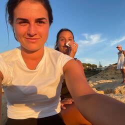 Me and my favourite activity on this holiday: nose-bleeding