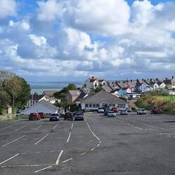 Auf dem Parkplatz in new Quay