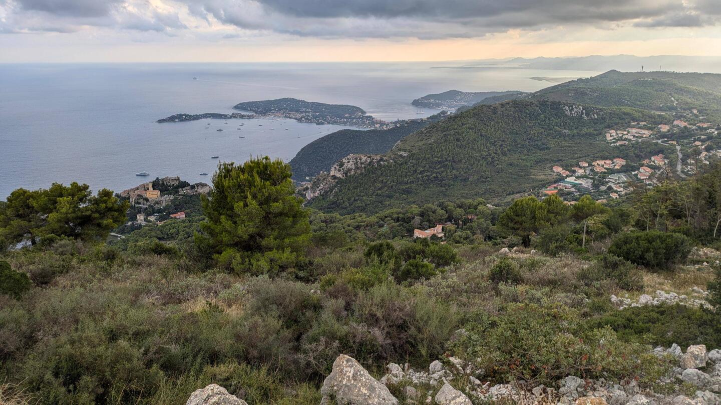 You can easily see the Church of Éze