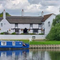 The Old Ferry Boat Inn, Holywell, viewed from the south side