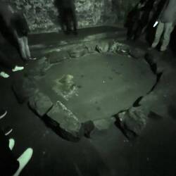 Another room containing a circle of rocks to ward off bad spirits