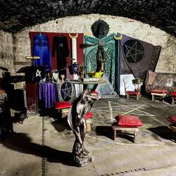 The vault used by the witches for worship