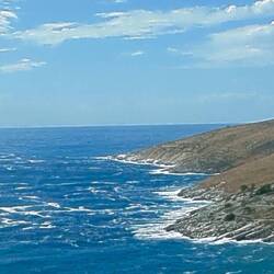 The beautiful coastline south of Vlore