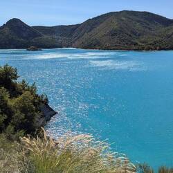 The water was almost teal