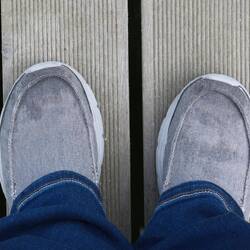 Nasse Schuhe