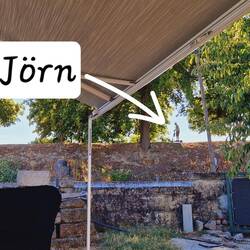 Jörn auf dem Weg zum Supermarkt!