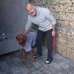 Gleich mal die Hundedusche ausprobiert 😁