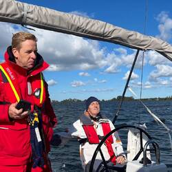 5,2 Knoten mit der Fock.