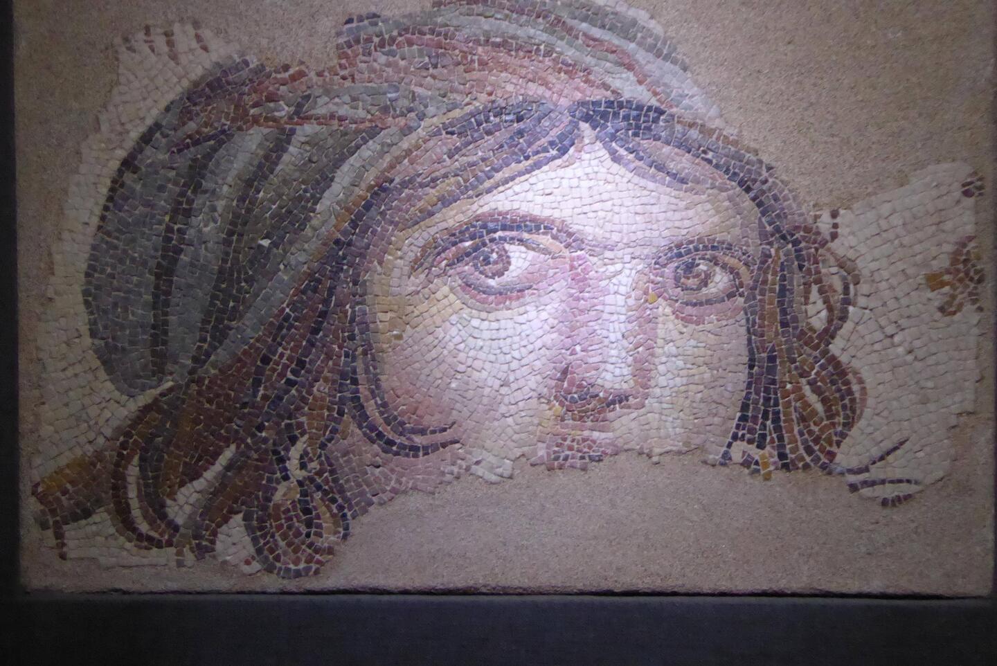 Gypsy girl mosaic