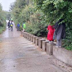 The water was actually moving at real pace.