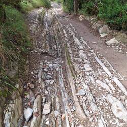 The geology made for some treacherous decents, for the 2nd day running.