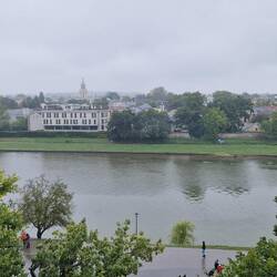 De burcht boven de Wisla rivier