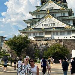 Helen and I at Osaka Castle