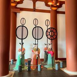 Historical costumes at the museum