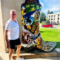 Der größte Cowboystiefel, na zumindest von Wyoming