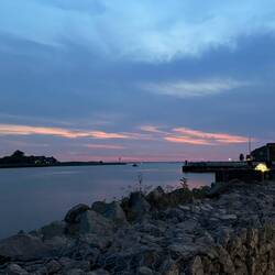 Last walk. Pretty sunset and nice waterfront