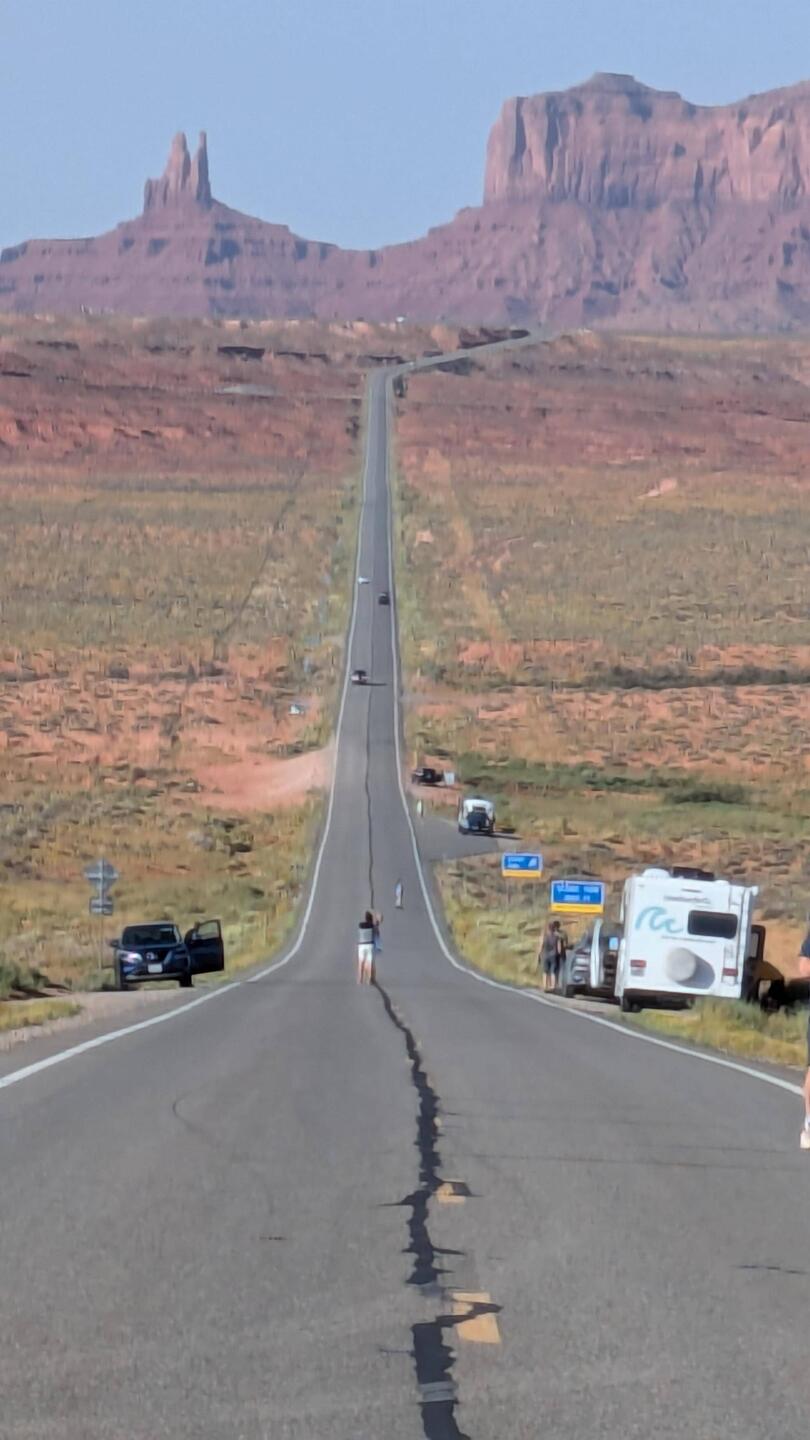 Strasse aus dem Film "Forrest Gump"