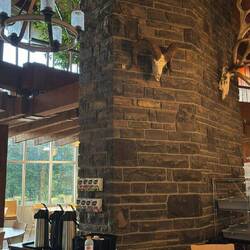Frühstücksraum in der Lodge