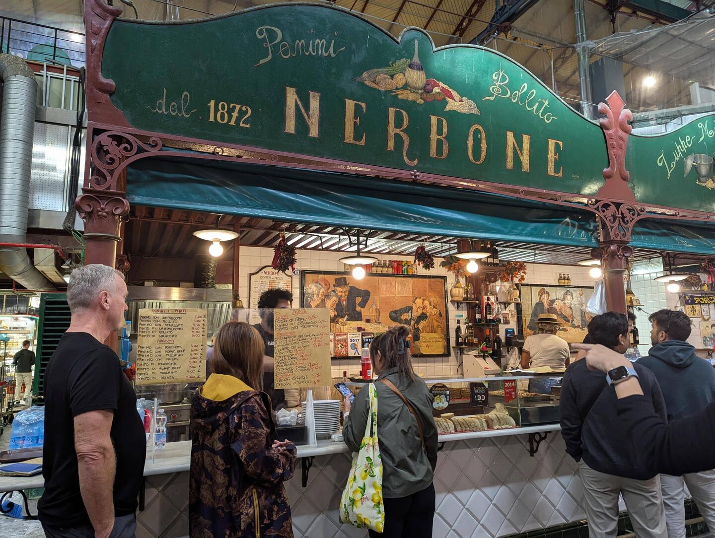Waiting on line at the central market