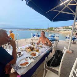 Richtig leckeres Essen in Pylos am Strand