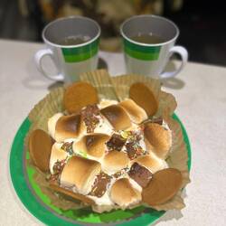 Die gesunde Jause 🤭 Glühwein mit Marshmallows aus der Heißluftfritteuse