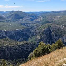 You can see the road on the other side of the gorge. I'll ride it this afternoon.