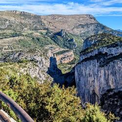 Impossibly steep canyon walls