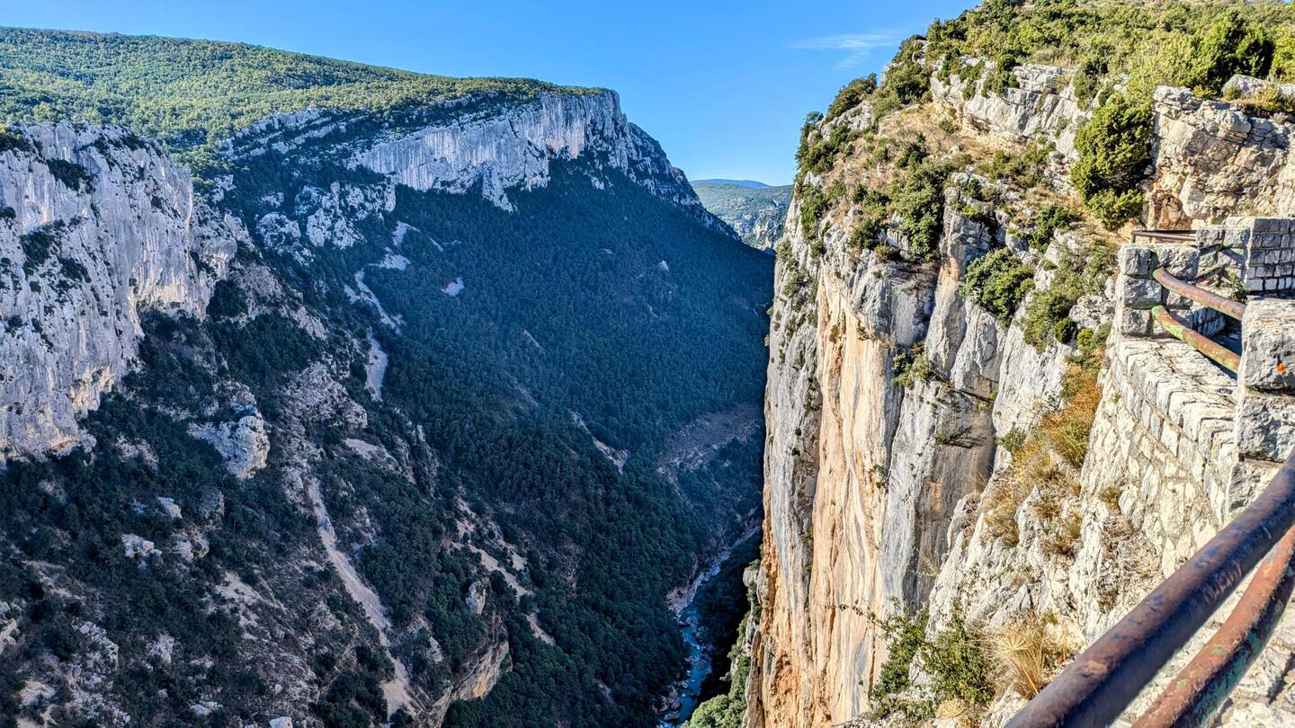 The first overlook for the canyon. It's 2200 feet deep!