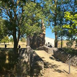 Arriving at the Ermita de la Virgen del Puente