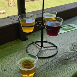 Traditional Mead, Vanilla Chai Mead, Hibiscus Elderberry Mead, and Lavender Mead