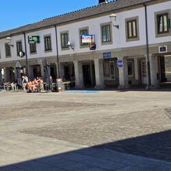 Cafe where had lunch in Portomarin